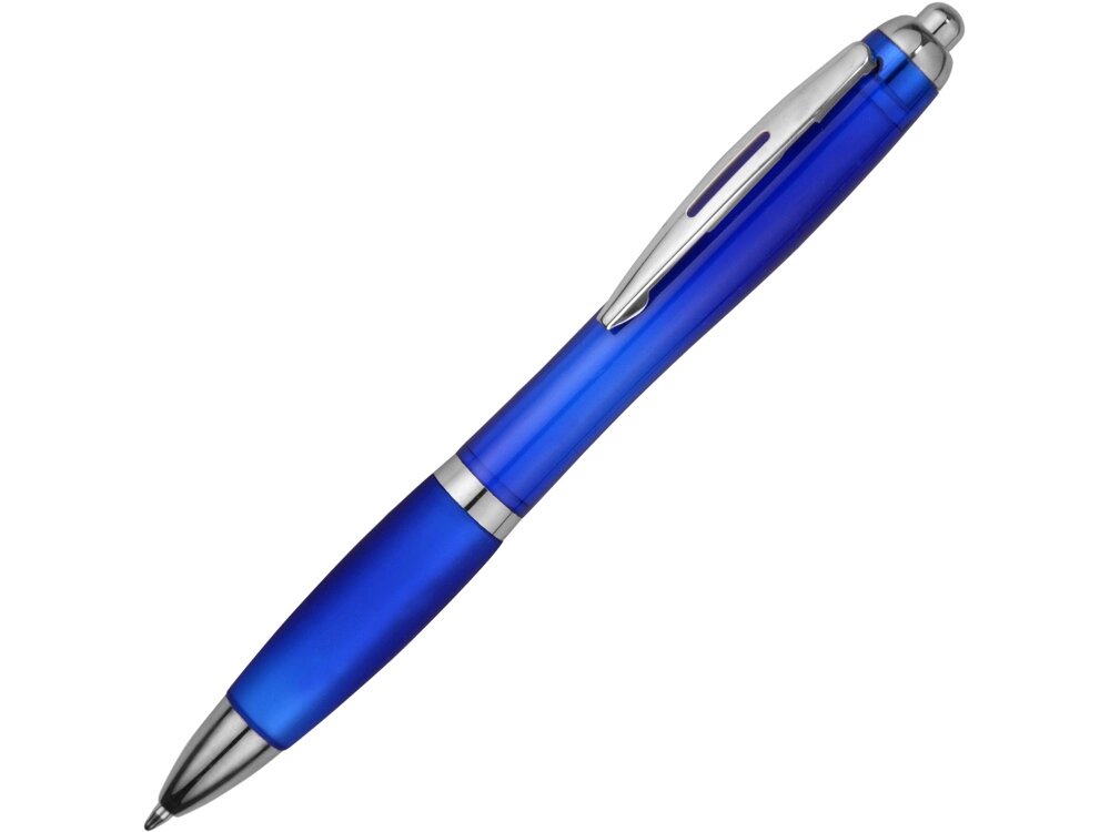 Ручка пластиковая шариковая Nash, ярко-синий, синие чернила от компании ТОО VEER Company Group / Одежда и сувениры с логотипом - фото 1