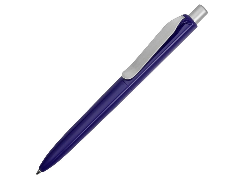 Ручка пластиковая шариковая Prodir DS8 PSP-55, синий от компании ТОО VEER Company Group / Одежда и сувениры с логотипом - фото 1