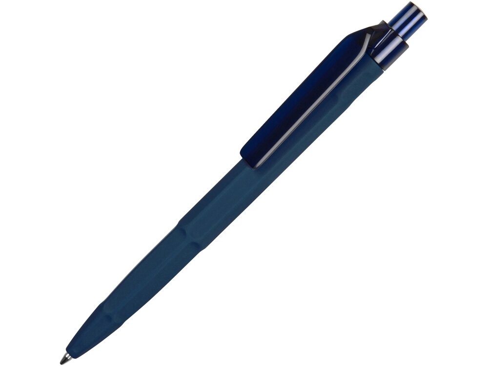 Ручка пластиковая шариковая Prodir QS30 PRT софт-тач, темно-синий от компании ТОО VEER Company Group / Одежда и сувениры с логотипом - фото 1