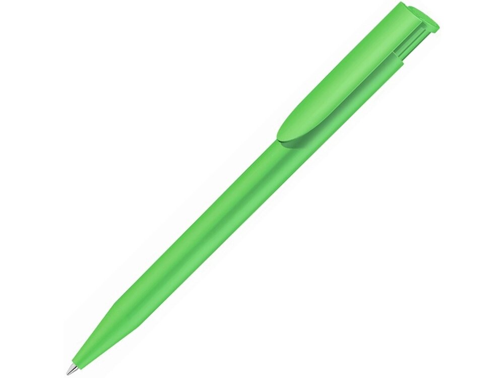 Ручка пластиковая шариковая  UMA Happy, зеленое яблоко от компании ТОО VEER Company Group / Одежда и сувениры с логотипом - фото 1
