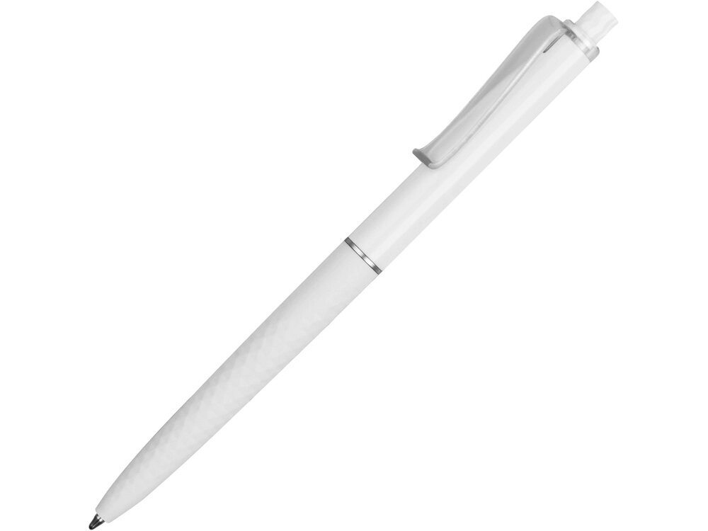 Ручка пластиковая soft-touch шариковая Plane, белый от компании ТОО VEER Company Group / Одежда и сувениры с логотипом - фото 1