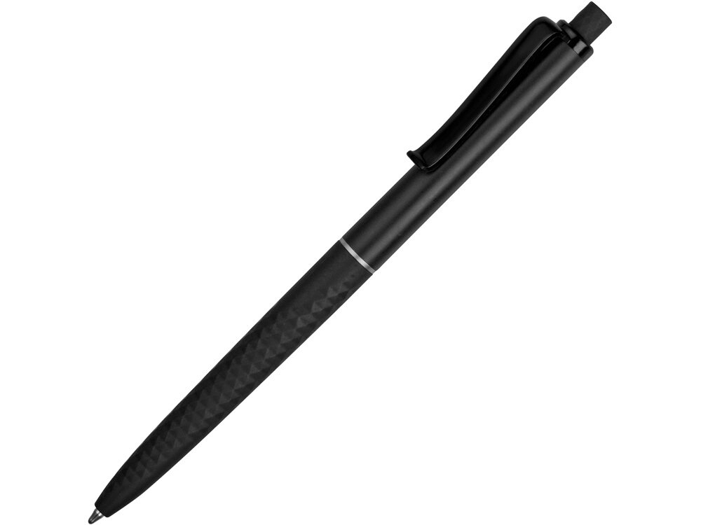Ручка пластиковая soft-touch шариковая Plane, черный от компании ТОО VEER Company Group / Одежда и сувениры с логотипом - фото 1
