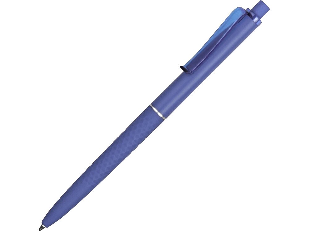 Ручка пластиковая soft-touch шариковая Plane, светло-синий от компании ТОО VEER Company Group / Одежда и сувениры с логотипом - фото 1