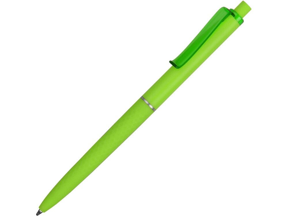 Ручка пластиковая soft-touch шариковая Plane, зеленое яблоко от компании ТОО VEER Company Group / Одежда и сувениры с логотипом - фото 1