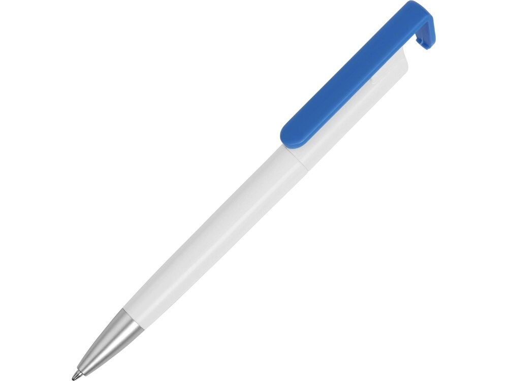 Ручка-подставка Кипер, белый/голубой от компании ТОО VEER Company Group / Одежда и сувениры с логотипом - фото 1
