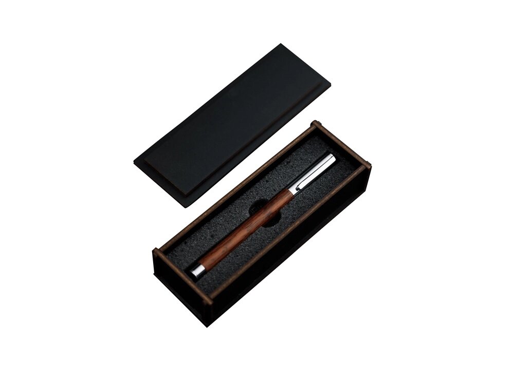 Ручка роллер из дерева Падук от компании ТОО VEER Company Group / Одежда и сувениры с логотипом - фото 1