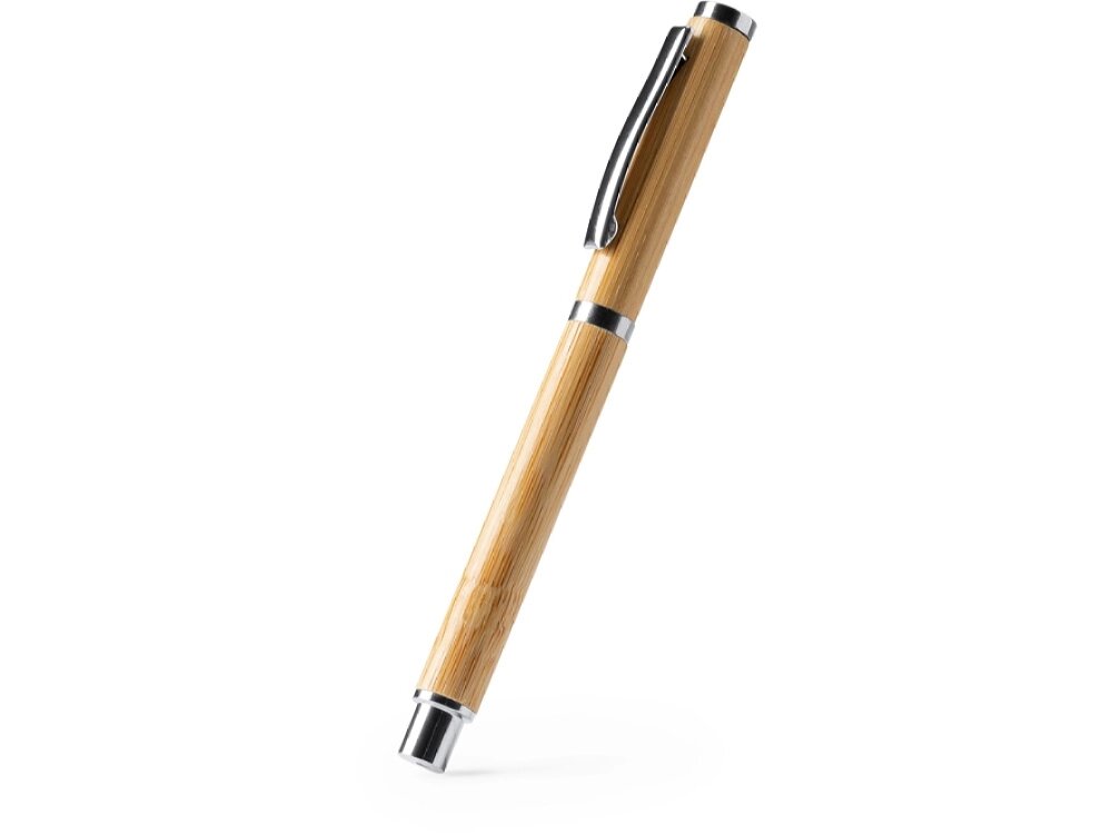 Ручка-роллер PIRGO из бамбука, натруальный от компании ТОО VEER Company Group / Одежда и сувениры с логотипом - фото 1