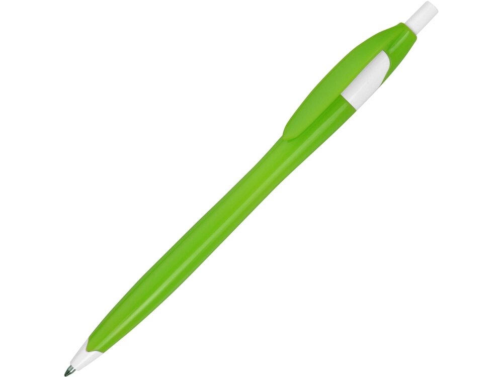 Ручка шариковая Астра, зеленое яблоко от компании ТОО VEER Company Group / Одежда и сувениры с логотипом - фото 1