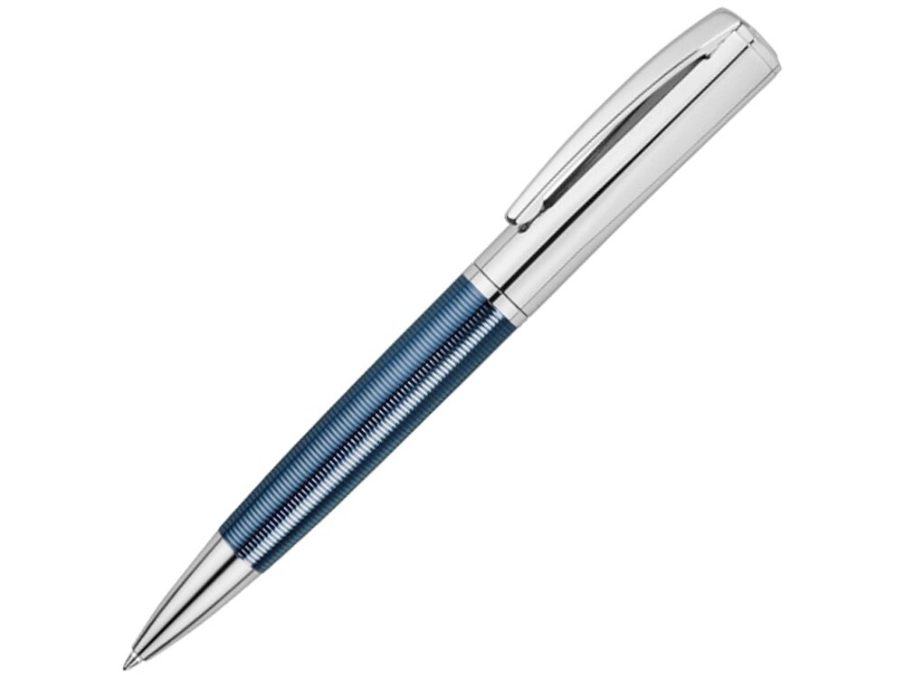 Ручка шариковая Cerruti 1881 модель Conquest Blue в футляре от компании ТОО VEER Company Group / Одежда и сувениры с логотипом - фото 1