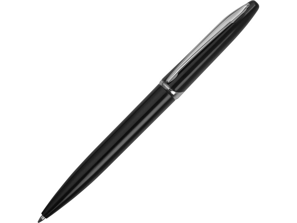 Ручка шариковая Империал, черный глянцевый от компании ТОО VEER Company Group / Одежда и сувениры с логотипом - фото 1