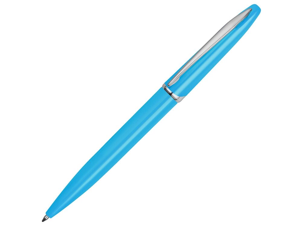 Ручка шариковая Империал, голубой глянцевый от компании ТОО VEER Company Group / Одежда и сувениры с логотипом - фото 1