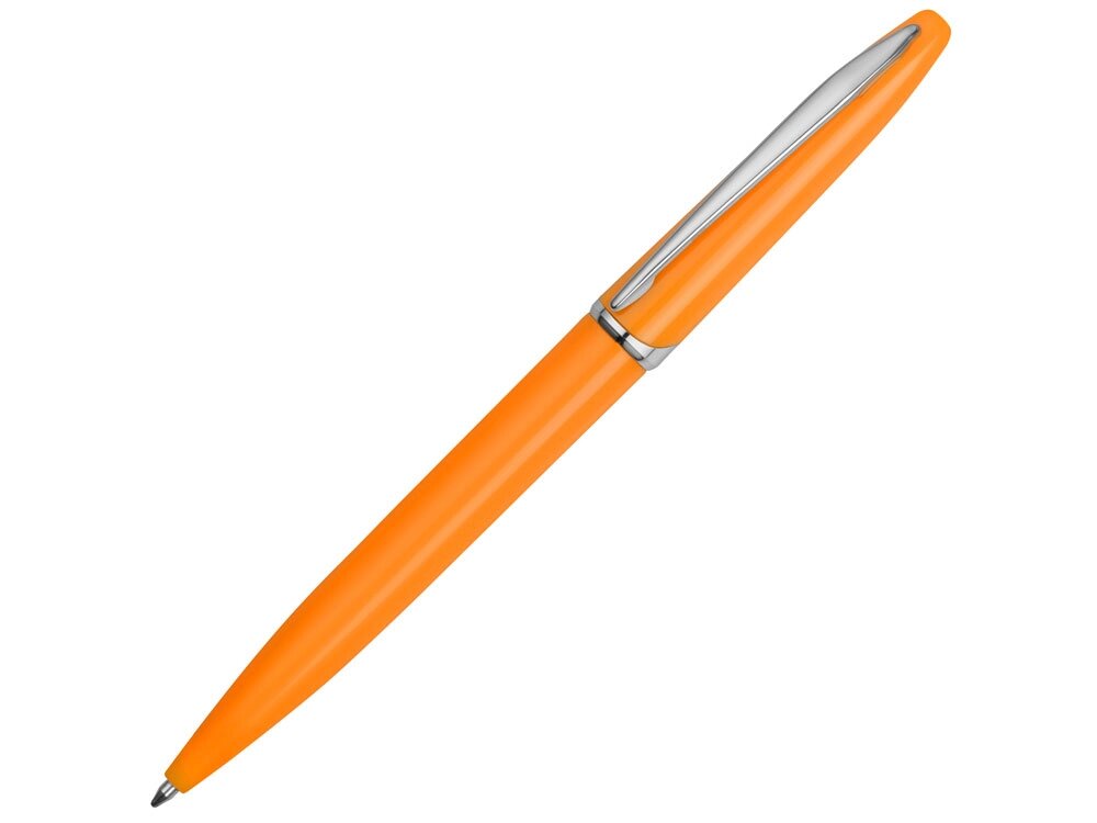 Ручка шариковая Империал, оранжевый глянцевый от компании ТОО VEER Company Group / Одежда и сувениры с логотипом - фото 1