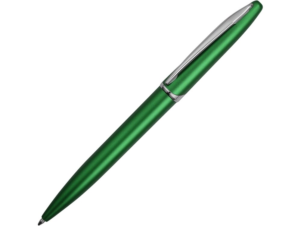 Ручка шариковая Империал, зеленый металлик от компании ТОО VEER Company Group / Одежда и сувениры с логотипом - фото 1