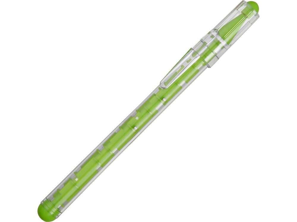 Ручка шариковая Лабиринт, зеленое яблоко от компании ТОО VEER Company Group / Одежда и сувениры с логотипом - фото 1