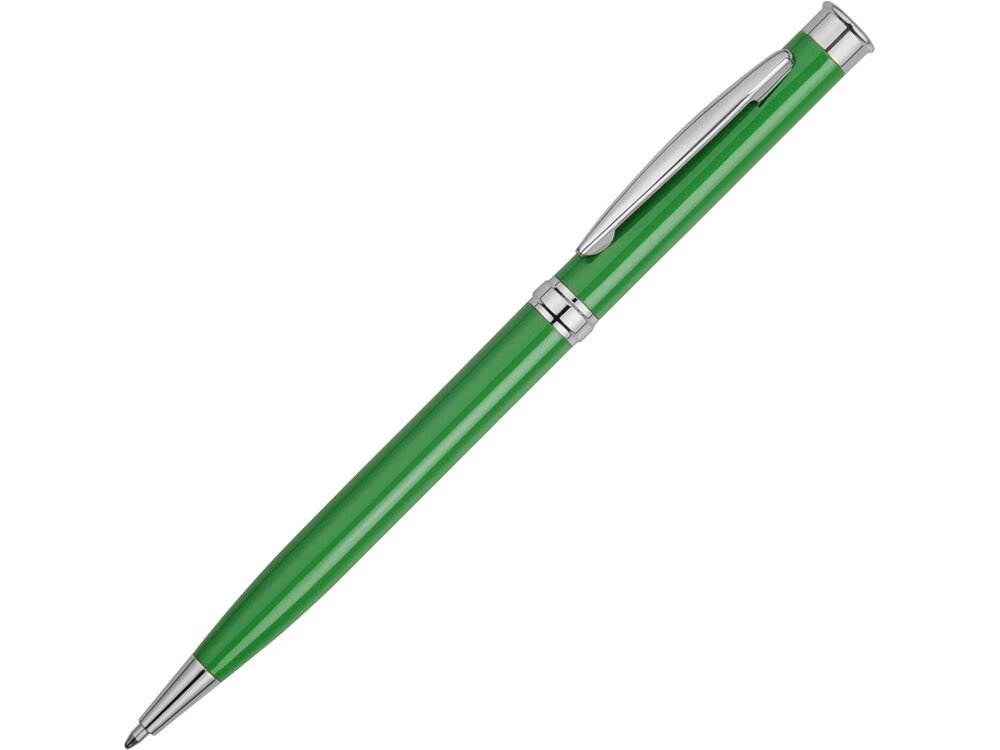 Ручка шариковая Лозанна, зеленый от компании ТОО VEER Company Group / Одежда и сувениры с логотипом - фото 1