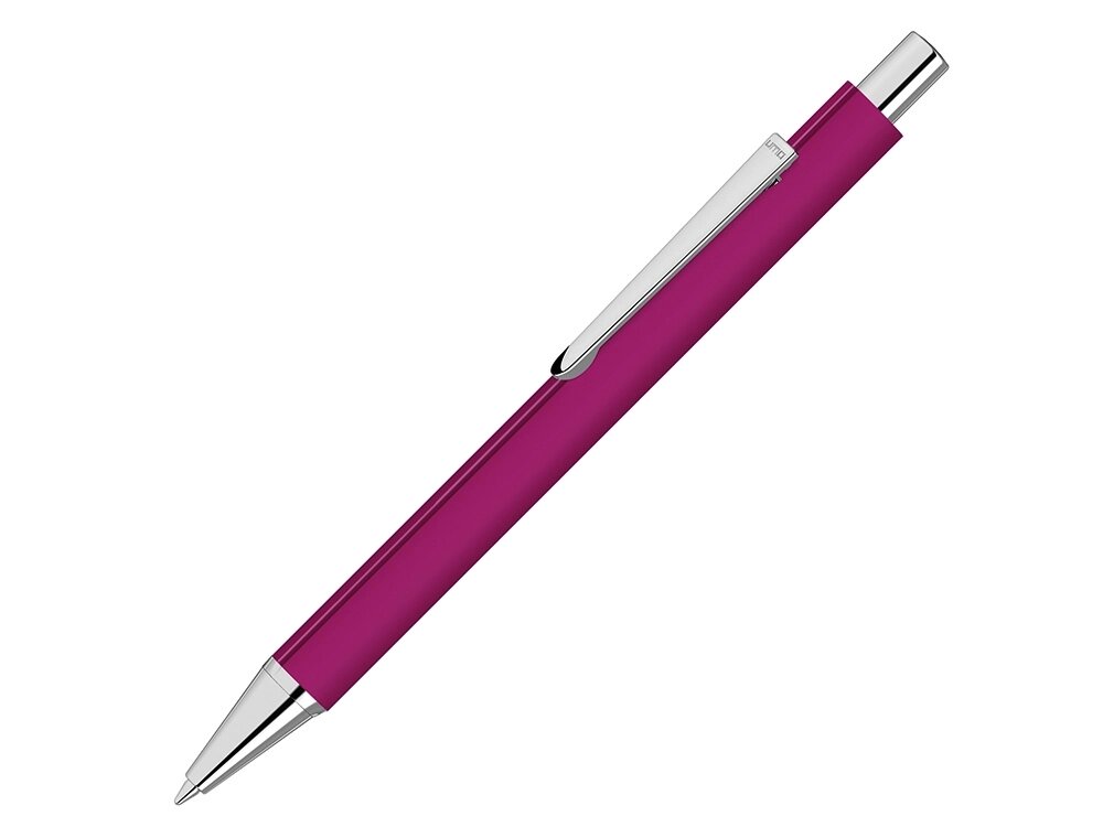 Ручка шариковая металлическая Pyra soft-touch с зеркальной гравировкой, розовый от компании ТОО VEER Company Group / Одежда и сувениры с логотипом - фото 1