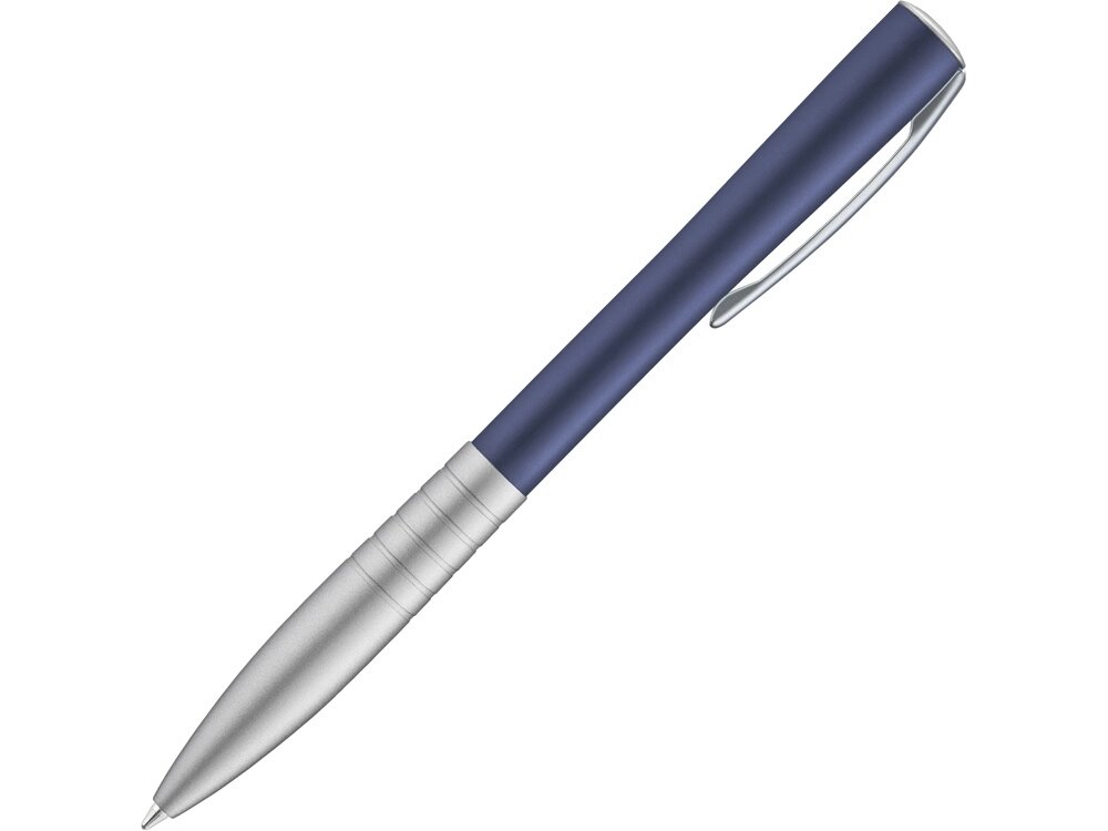 Ручка шариковая металлическая RAISE, темно-синий/серый от компании ТОО VEER Company Group / Одежда и сувениры с логотипом - фото 1