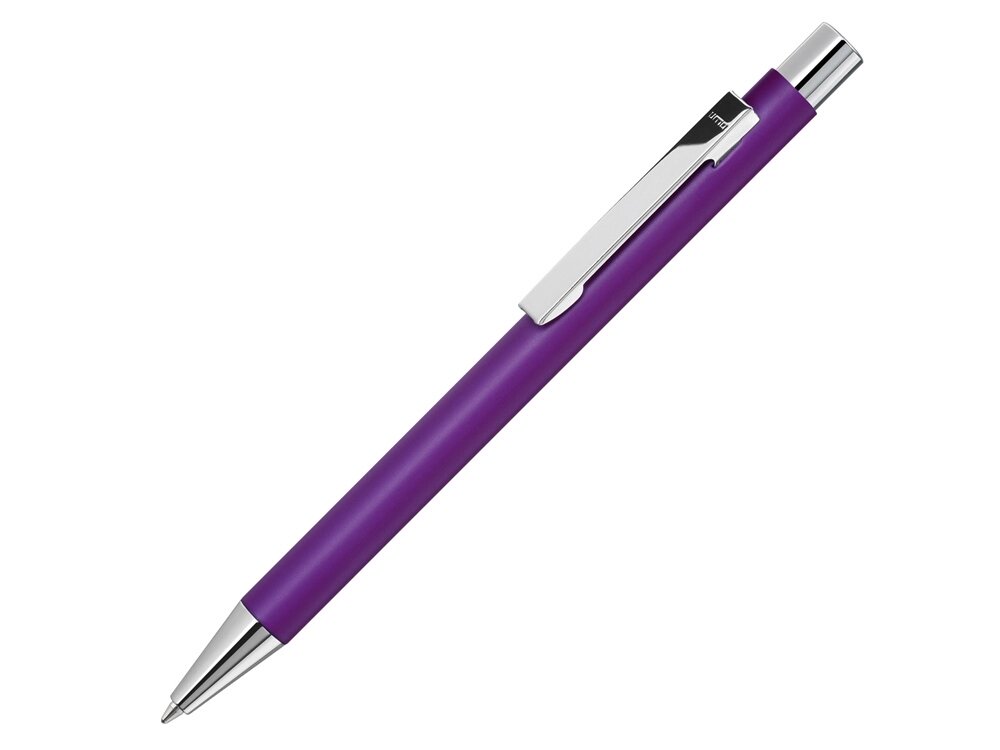 Ручка шариковая металлическая Straight SI, фиолетовый от компании ТОО VEER Company Group / Одежда и сувениры с логотипом - фото 1