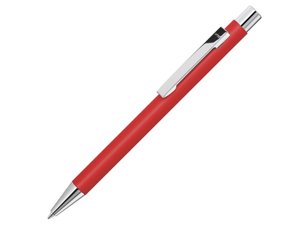 Ручка шариковая металлическая Straight SI, красный от компании ТОО VEER Company Group / Одежда и сувениры с логотипом - фото 1