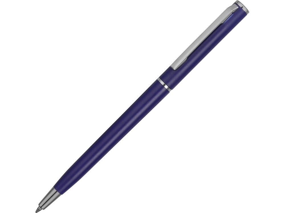 Ручка шариковая Наварра, темно-синий от компании ТОО VEER Company Group / Одежда и сувениры с логотипом - фото 1