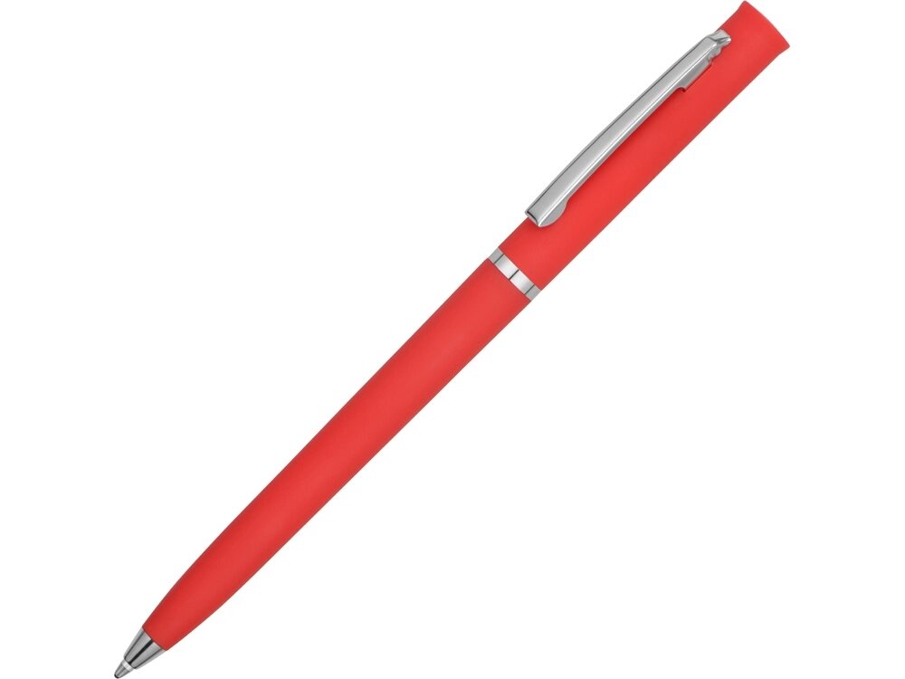 Ручка шариковая Navi soft-touch, красный от компании ТОО VEER Company Group / Одежда и сувениры с логотипом - фото 1