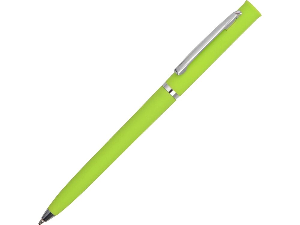 Ручка шариковая Navi soft-touch, зеленое яблоко от компании ТОО VEER Company Group / Одежда и сувениры с логотипом - фото 1