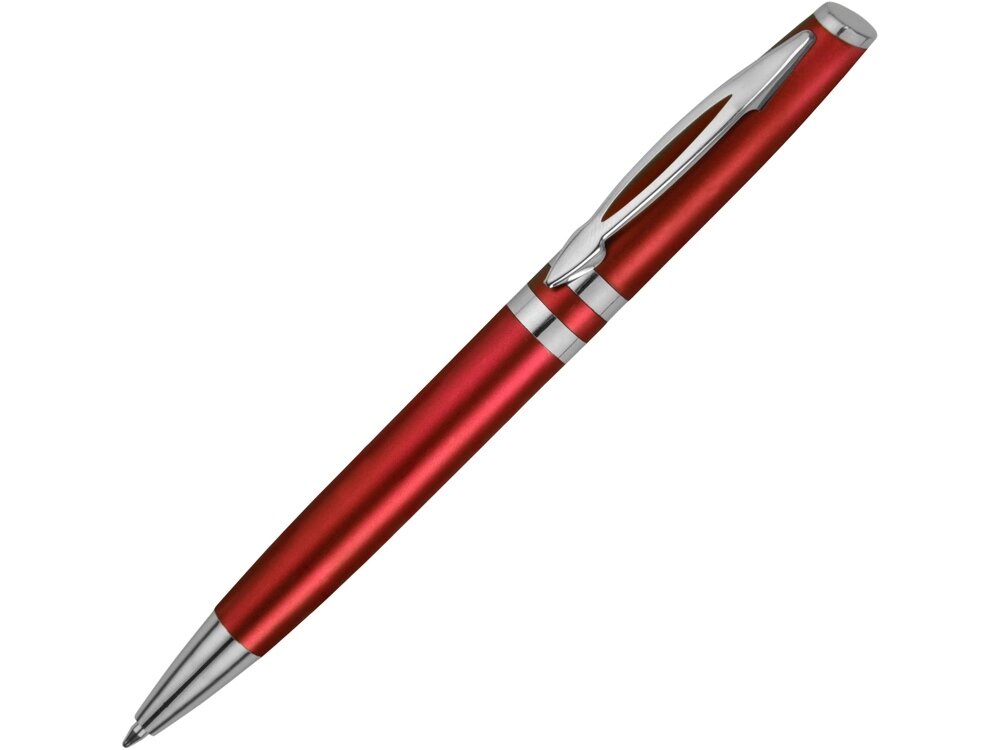Ручка шариковая Невада, красный металлик от компании ТОО VEER Company Group / Одежда и сувениры с логотипом - фото 1
