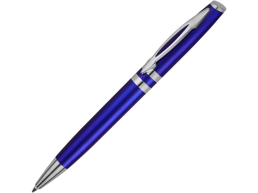 Ручка шариковая Невада, синий металлик от компании ТОО VEER Company Group / Одежда и сувениры с логотипом - фото 1