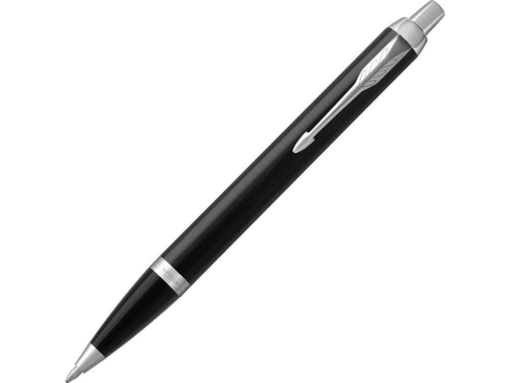 Ручка шариковая Parker IM Core Black CT, черный/серебристый от компании ТОО VEER Company Group / Одежда и сувениры с логотипом - фото 1