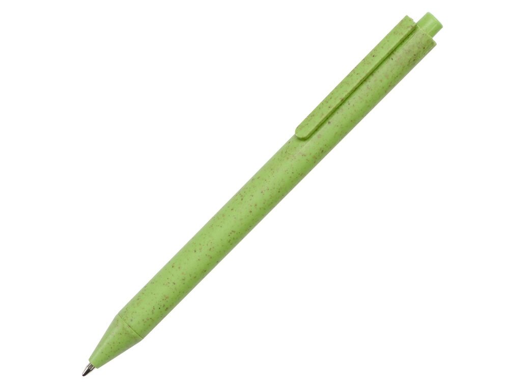 Ручка шариковая Pianta из пшеничной соломы, зеленый от компании ТОО VEER Company Group / Одежда и сувениры с логотипом - фото 1