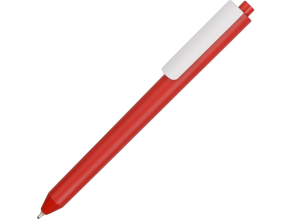 Ручка шариковая Pigra модель P03 PMM, красный/белый от компании ТОО VEER Company Group / Одежда и сувениры с логотипом - фото 1