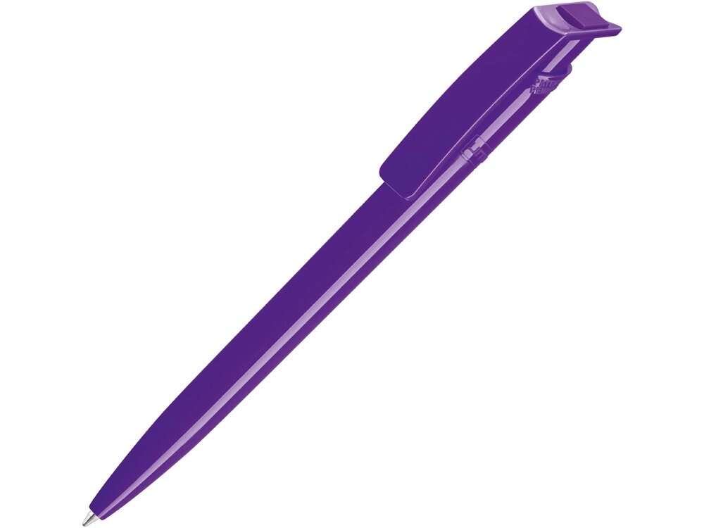 Ручка шариковая пластиковая RECYCLED PET PEN, синий, 1 мм, фиолетовый от компании ТОО VEER Company Group / Одежда и сувениры с логотипом - фото 1
