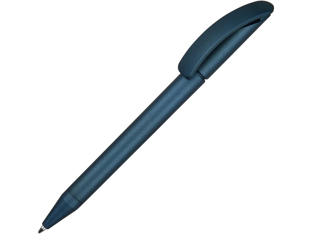 Ручка шариковая Prodir DS3 TVV, синий металлик от компании ТОО VEER Company Group / Одежда и сувениры с логотипом - фото 1
