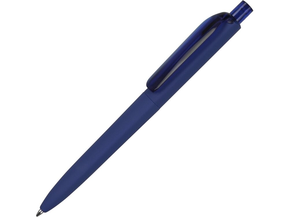 Ручка шариковая Prodir DS8 PRR софт-тач, синий от компании ТОО VEER Company Group / Одежда и сувениры с логотипом - фото 1