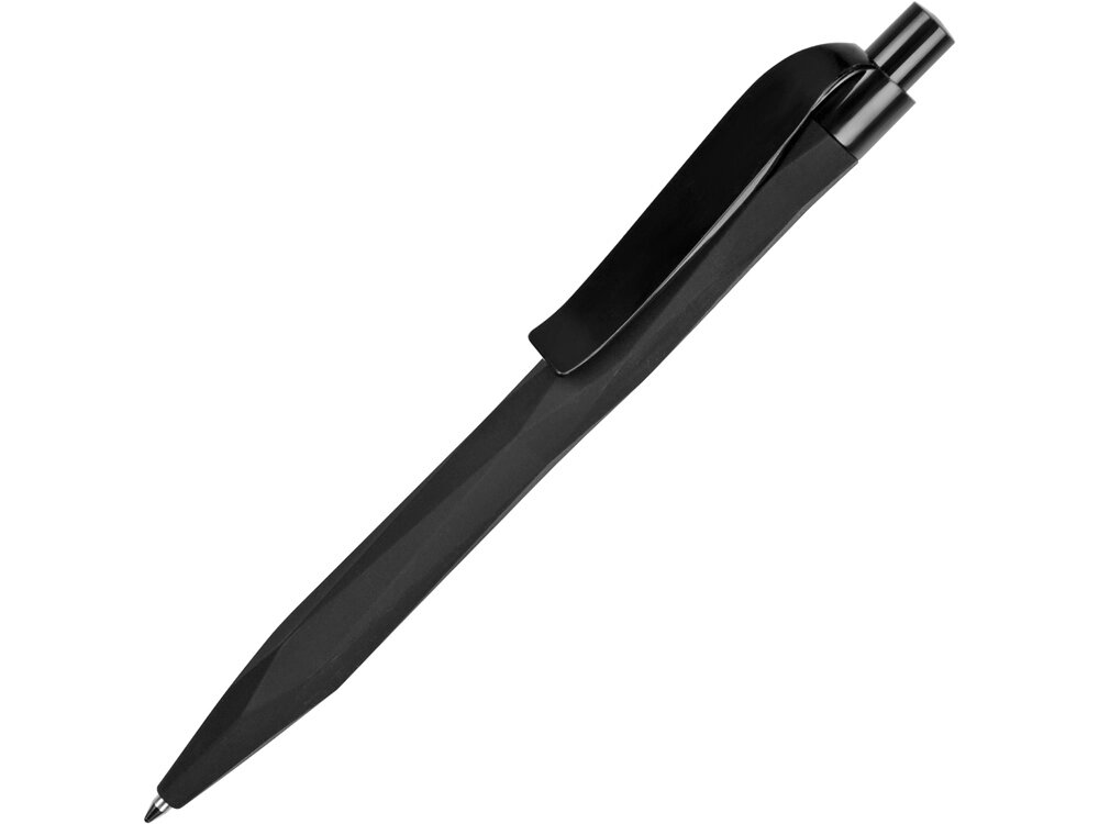 Ручка шариковая QS 20 PRP софт-тач, черный от компании ТОО VEER Company Group / Одежда и сувениры с логотипом - фото 1