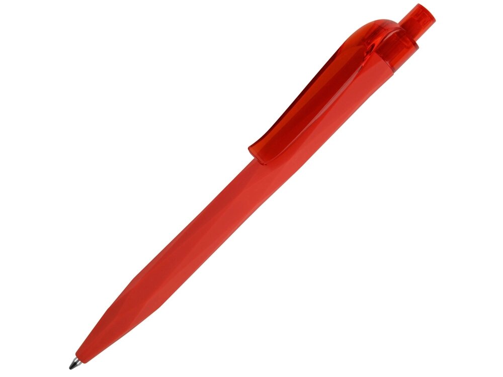 Ручка шариковая QS 20 PRT софт-тач, красный от компании ТОО VEER Company Group / Одежда и сувениры с логотипом - фото 1
