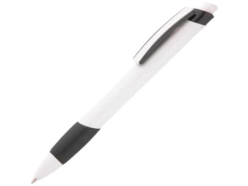 Ручка шариковая Соната, белый/черный от компании ТОО VEER Company Group / Одежда и сувениры с логотипом - фото 1