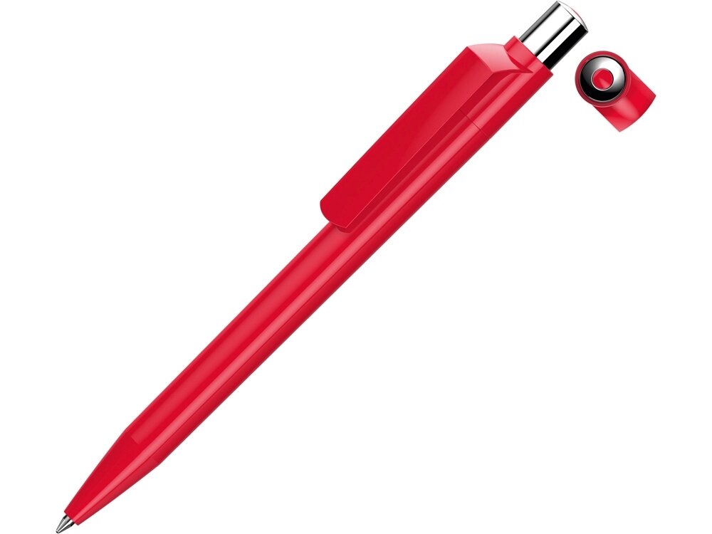 Ручка шариковая UMA ON TOP SI F, красный от компании ТОО VEER Company Group / Одежда и сувениры с логотипом - фото 1