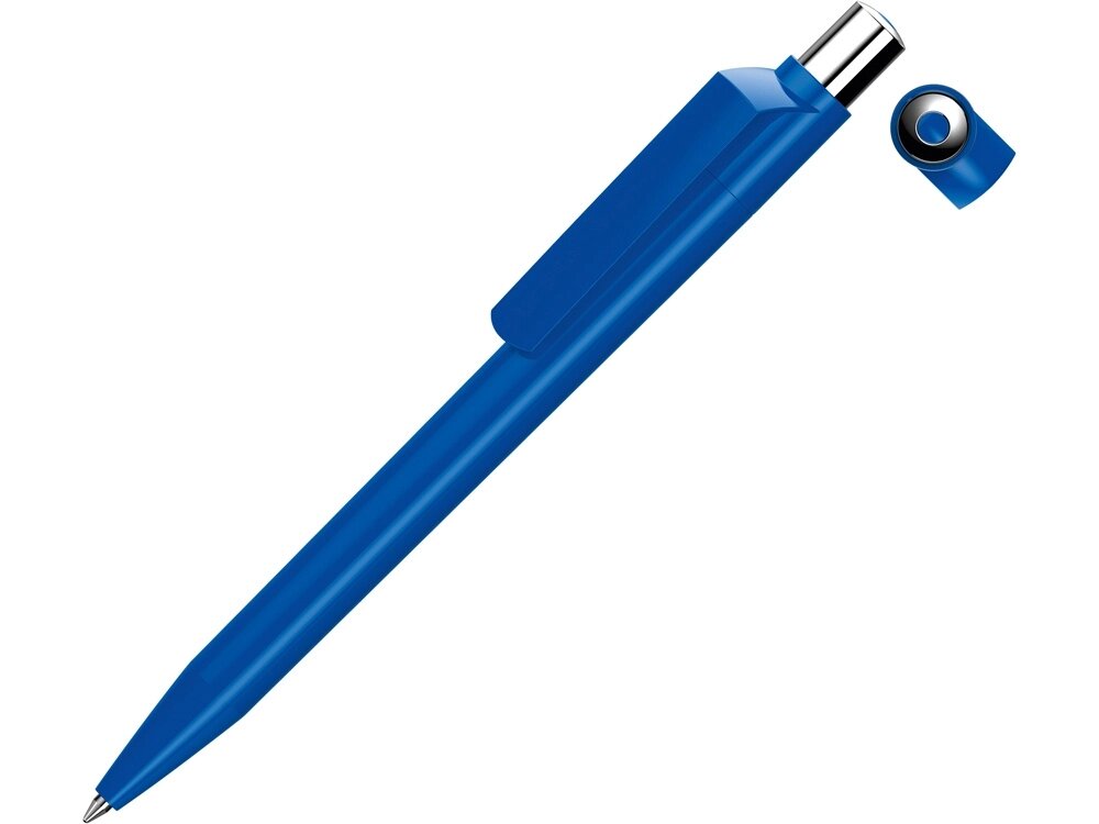 Ручка шариковая UMA ON TOP SI F, синий от компании ТОО VEER Company Group / Одежда и сувениры с логотипом - фото 1