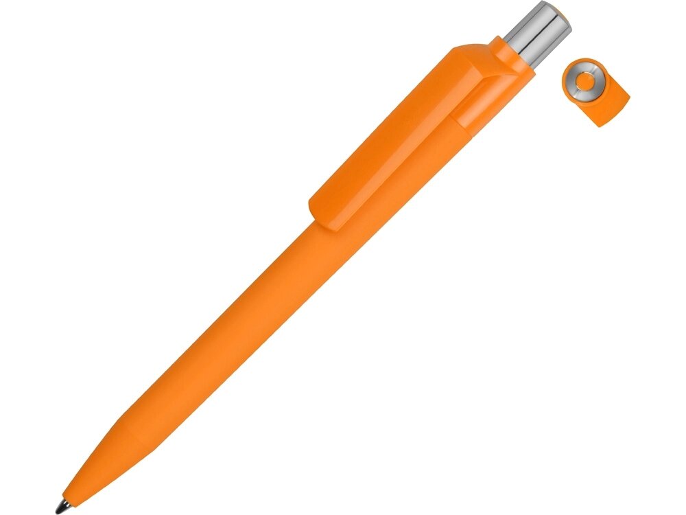 Ручка шариковая UMA ON TOP SI GUM soft-touch, оранжевый от компании ТОО VEER Company Group / Одежда и сувениры с логотипом - фото 1