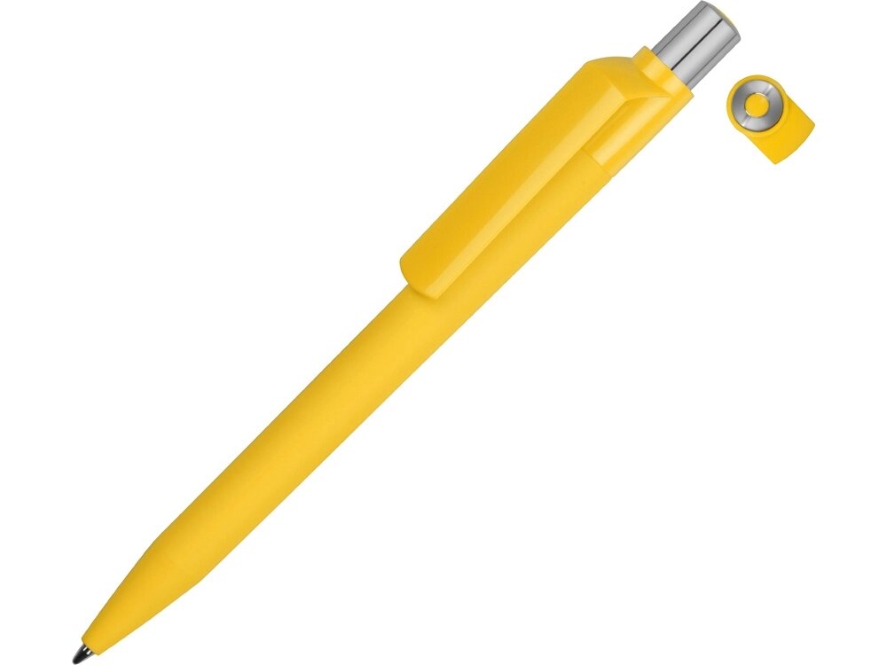 Ручка шариковая UMA ON TOP SI GUM soft-touch, желтый от компании ТОО VEER Company Group / Одежда и сувениры с логотипом - фото 1