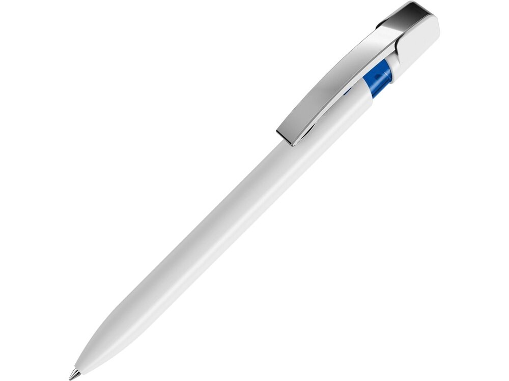 Ручка шариковая UMA SKY M, белый/синий от компании ТОО VEER Company Group / Одежда и сувениры с логотипом - фото 1