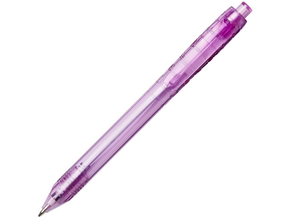 Ручка шариковая Vancouver, пурпурный прозрачный от компании ТОО VEER Company Group / Одежда и сувениры с логотипом - фото 1