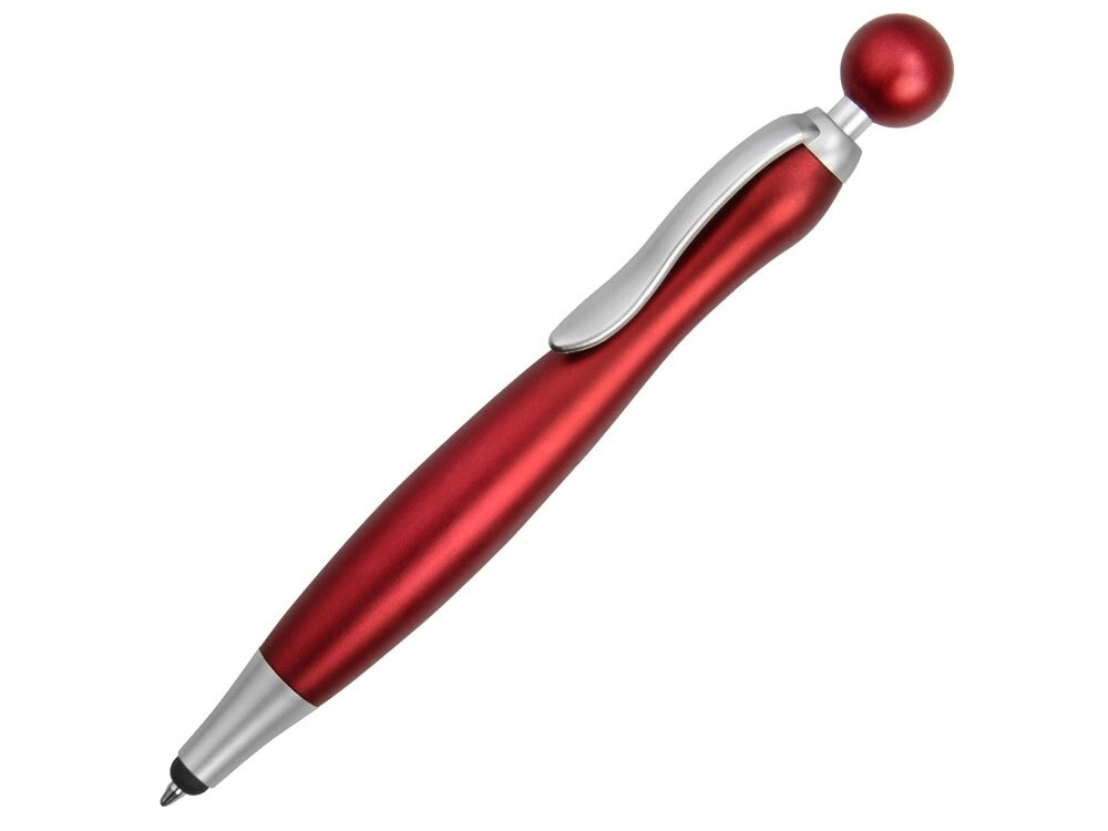 Ручка-стилус шариковая Naples, красный от компании ТОО VEER Company Group / Одежда и сувениры с логотипом - фото 1