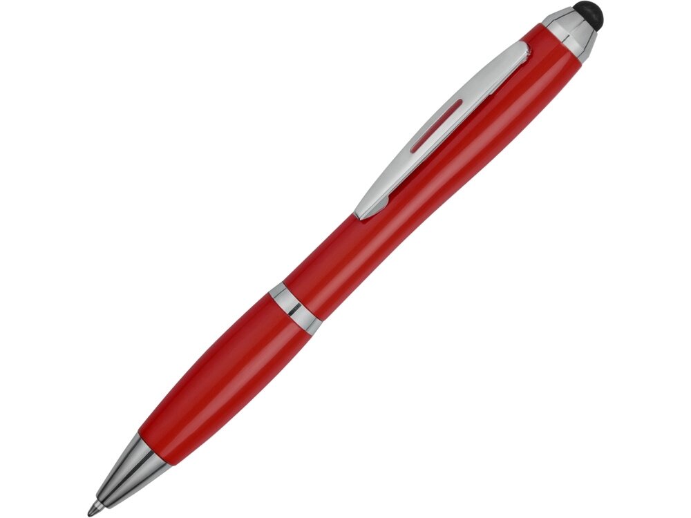 Ручка-стилус шариковая Nash, красный от компании ТОО VEER Company Group / Одежда и сувениры с логотипом - фото 1