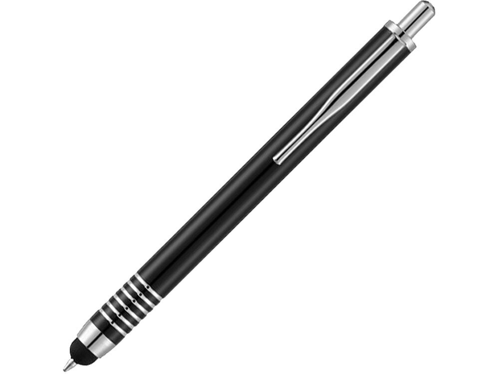Ручка-стилус шариковая Zoe, черный от компании ТОО VEER Company Group / Одежда и сувениры с логотипом - фото 1