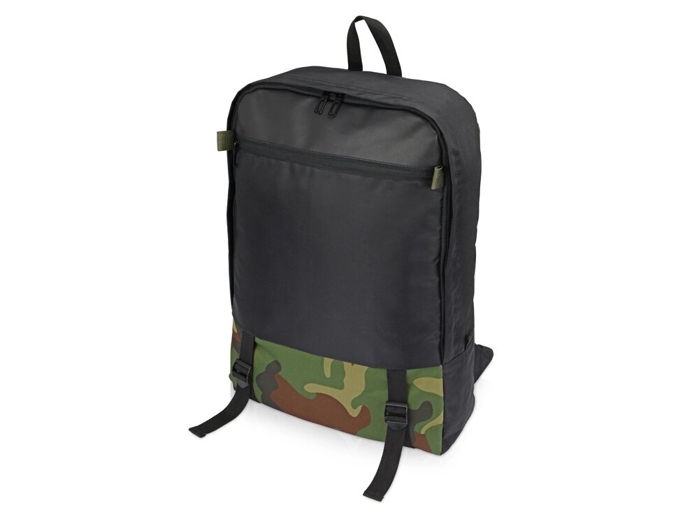 Рюкзак Combat с отделением для ноутбука  17, черный от компании ТОО VEER Company Group / Одежда и сувениры с логотипом - фото 1