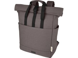 Рюкзак для 15-дюймового ноутбука Joey объемом 15 л из брезента, переработанного по стандарту GRS, со сворачивающимся