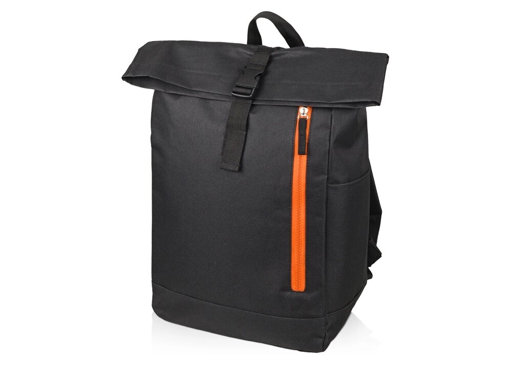 Рюкзак Hisack, черный/оранжевый от компании ТОО VEER Company Group / Одежда и сувениры с логотипом - фото 1