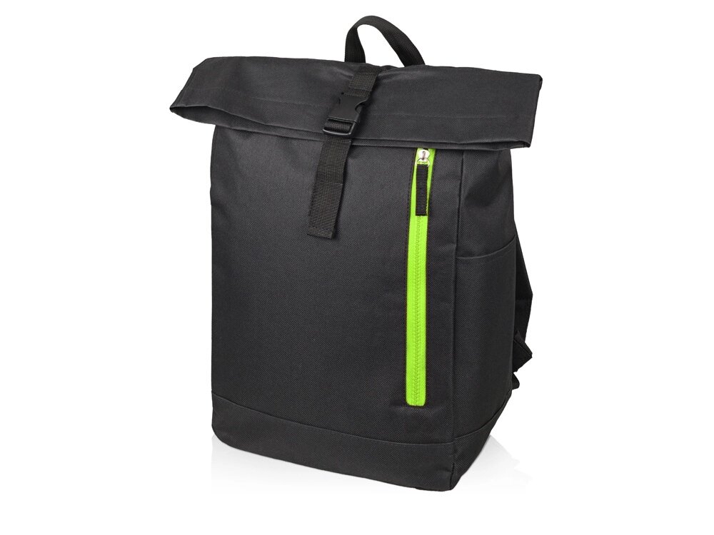 Рюкзак Hisack, черный/зеленое яблоко от компании ТОО VEER Company Group / Одежда и сувениры с логотипом - фото 1